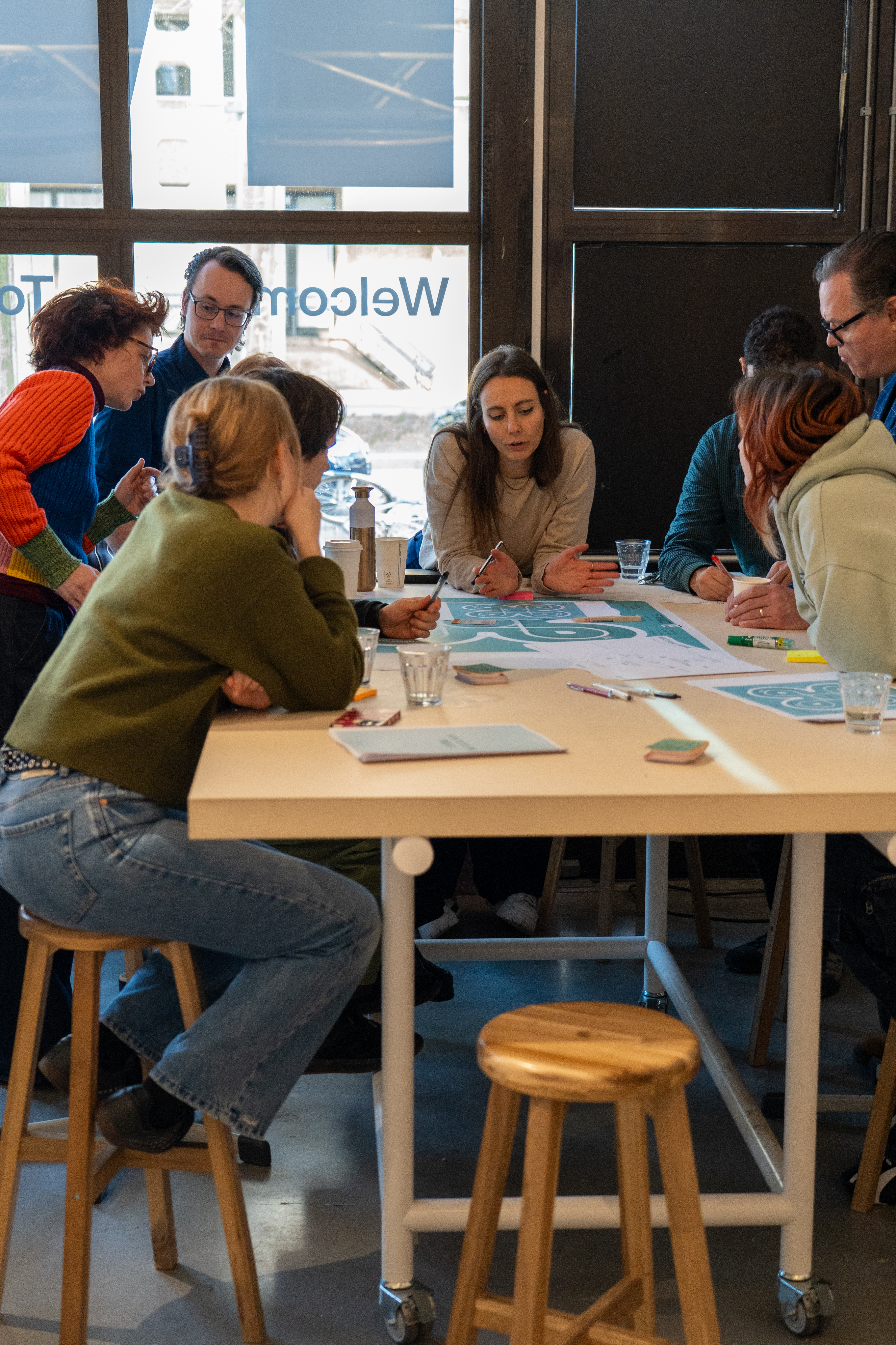 Participants working in groups at Workshop 2
